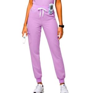 FIGS Zamora High Waisted in Lavender Dew jogger scrubs